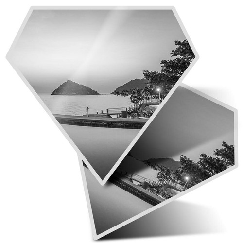 Diamond stickers cm bw - diamond,
