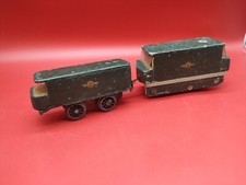 vintage wooden clockwork train 0 gauge no key untested unique