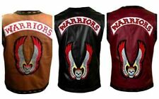 REAL LEATHER WARRIOR VEST THE WARRIORS MOVIE MOTORCYCLE RIDER HALLOWEEN COSTUME