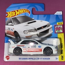 Hot wheels ‘98 Subaru Impreza 22B STi Version white 2024 short card 244/250 