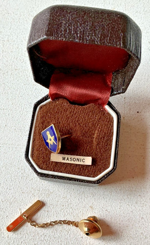 Vintage masonic blue enamel - masonic,