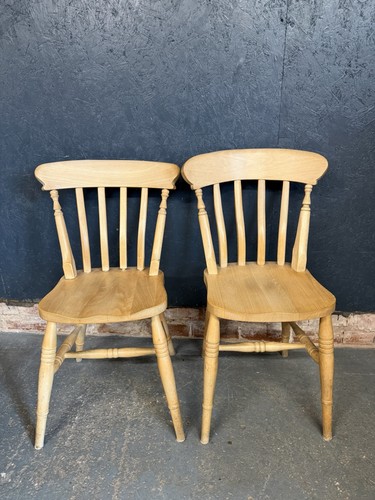 Pair vintage solid beech - vintage,