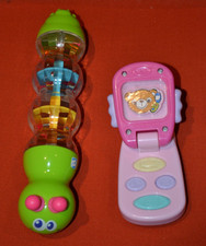 Rain Maker Sound Sensory Toy Baby Rattle Caterpillar and Sound Phone