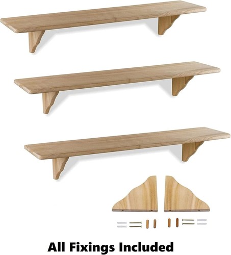 Floating wall shelves - shelves, wooden