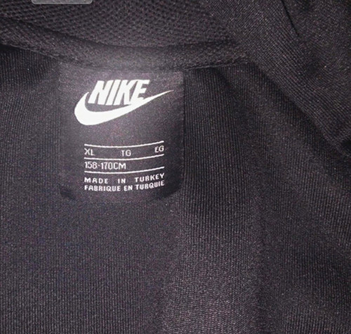 Nike men black logo cotton - black,