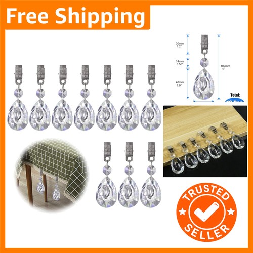 10pc crystal tablecloth - crystal,