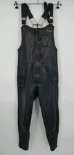 Womens Harro Leather Reinforced Motorcycle Salopettes Black