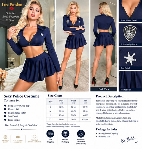 Sexy police costume women - sexy,