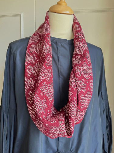 Silk shibori loop - silk,