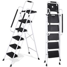 5 Step Ladder Steel Folding