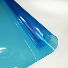 Clear PVC Coloured, 600um Thick, Fabric 7 Vibrant Colours FREE Delivery UK Stock
