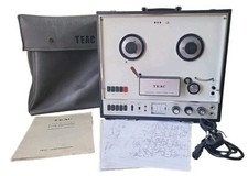 Vintage TEAC R-1000 Reel to Reel Tape Recorder + Case/Manual SERVICED *SEE VID*