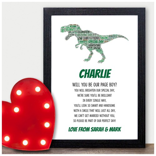 Personalised dinosaur will you - personalised,