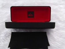 Used - Quicksilver black glasses / sunglasses case & cloth - proceeds to charity