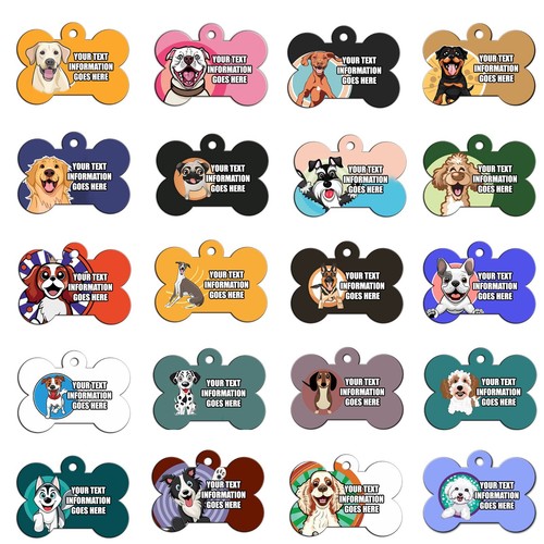 Personalised dog tag double - dog, id