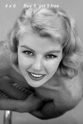 Vintage glamour girl 4x6 photo - girl,