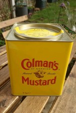 Colman's Mustard Tin LARGE (Empty) 