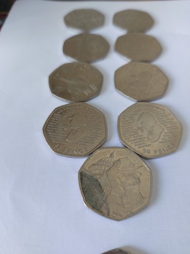 Rare 50p pieces - rare,