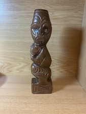 Vintage Tiki Statue Carved Wood 