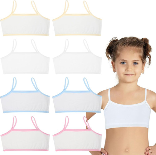 8pcs girls training bra cotton - girls,