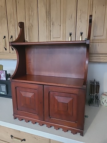 Edwardian mahogany wall - edwardian,