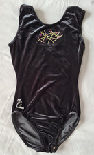 Milano Kids Girl Gymanstics Black Leotard Size 32 / 11 - 13 Years / 152 - 164 cm