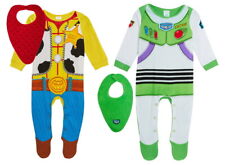 Baby Boys Disney Toy Story 4 Buzz or Woody Babygrow + Bandanna Bib Gift Set