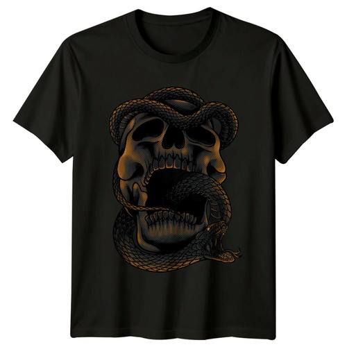 Snake skull gothic graphic - skull,