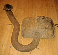 VESPA PX 200 STANDARD EXHAUST IN SCRUFFY USED CONDITION.