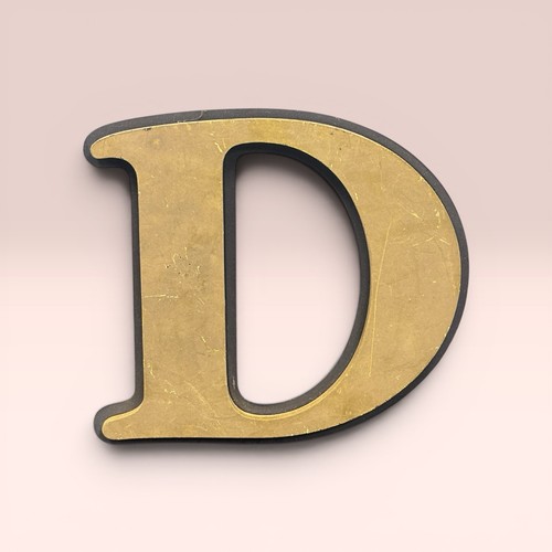 Reclaimed vintage gold sign - reclaimed,