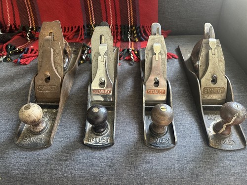 Four vintage stanley bench - four,