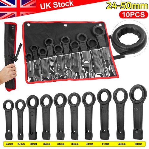 10pc slogging ring spanner - spanner, set