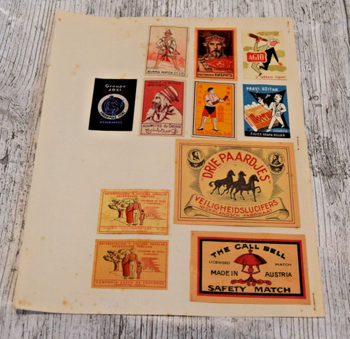 Superb vintage matchbox labels - superb,