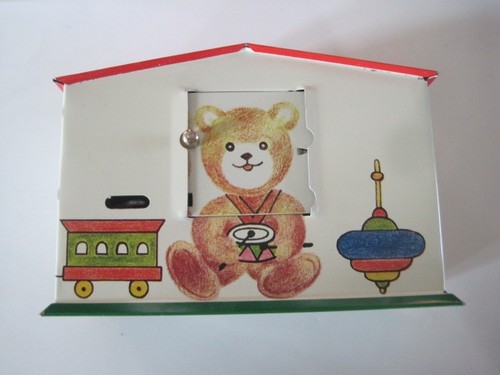 Tin rocking horse bear - horse,