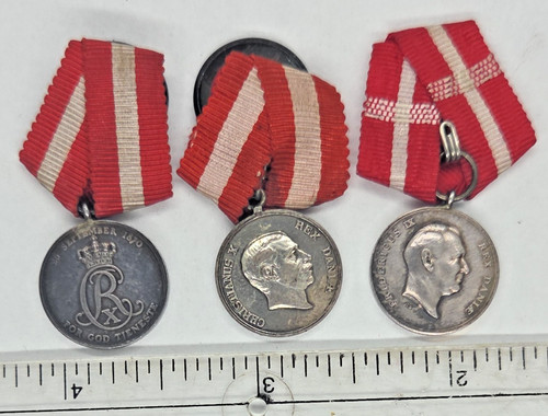 Danish silver merit and long - merit,