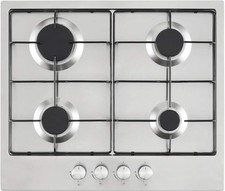Cookology 4 Gas Burner Cooker Built in Hob Cooktop with 4 Cooking Zones -GH601SS