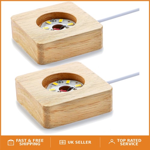 Usb powered wooden - light, base