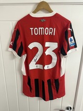 Fikayo Tomori AC Milan Match Issued  Signed Home  Shirt With Coa
