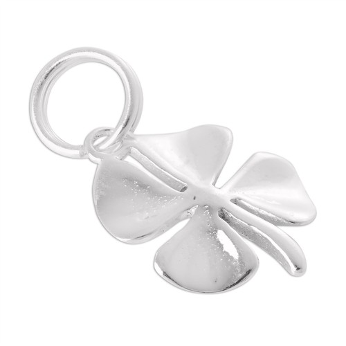 Sterling silver leaf clover - silver,