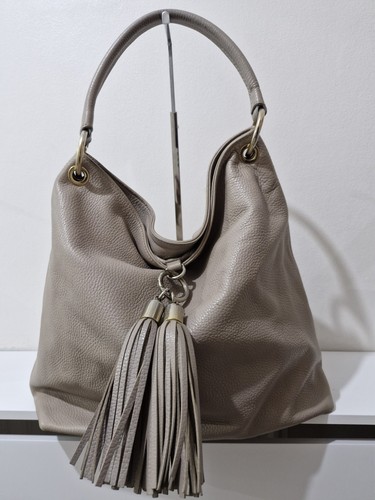 Beige soft tassel shoulder - beige,