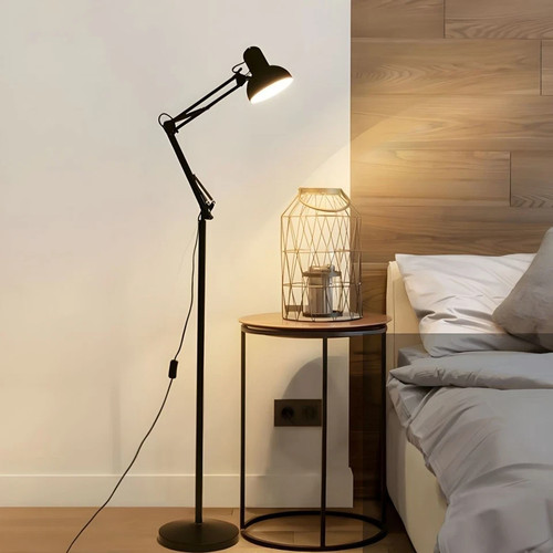 Modern metal floor lamp - floor,