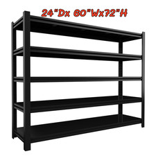 60”W 5 Tier Garage Shelf