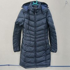 Jack Wolfskin Ladies Down Puffer Jacket UK 6 Navy Stormlock Zipped RMF30-SM