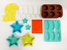 Job Lot Silicon Moulds ~ Baking, Cake Making, Soap Craft Etc. Various Sizes
