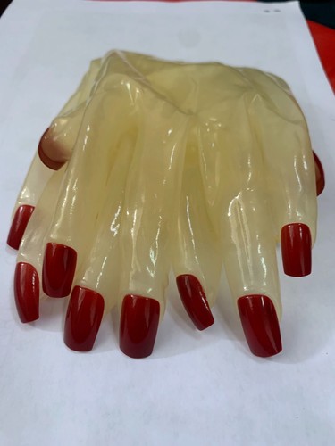 Latex gloves transparent with - gloves,