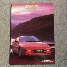 MAZDA RX-7 SPORTS COUPE Car Sales Brochure 1988 #RX-7/87/3/25M