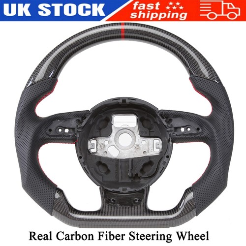 Carbon fiber steering wheel - carbon,