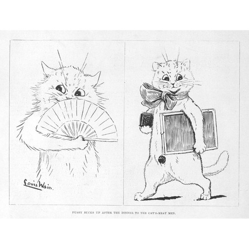 Louis wain pussy - pussy, up