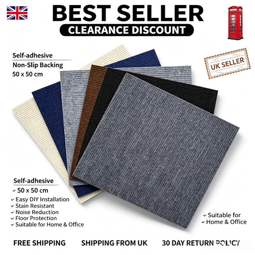 Self adhesive carpet tiles - self,