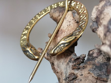 Viking Brass Cloak Pin Scarf